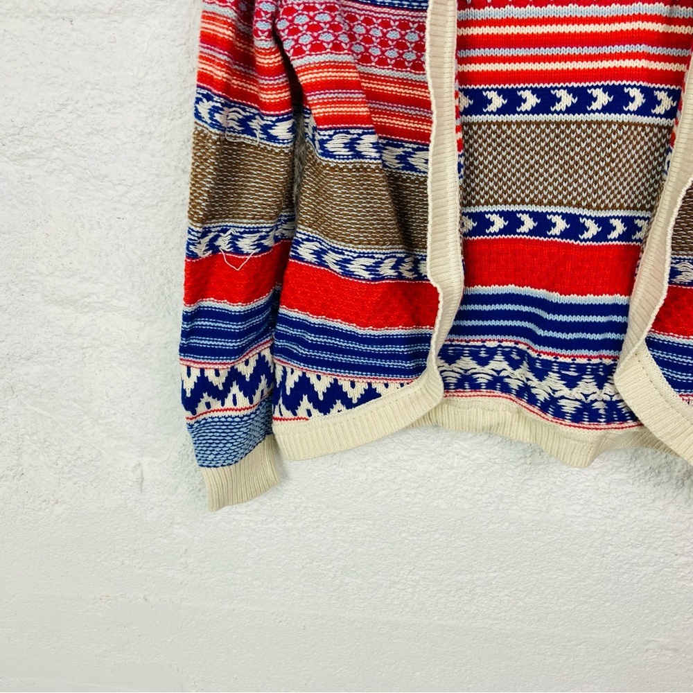 Copper Key Multicolor Patterned knit western open… - image 4